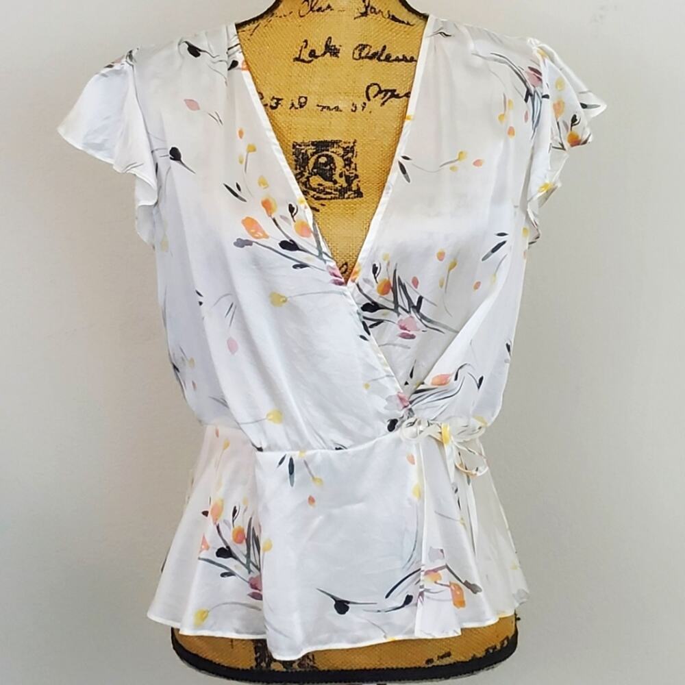 WHBM Silk Blouse sz M